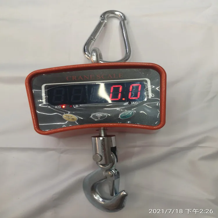 Easy Carry Portable Digital Luggage Scale Travel Scale Max  Power Weight Material 500kg crane scale
