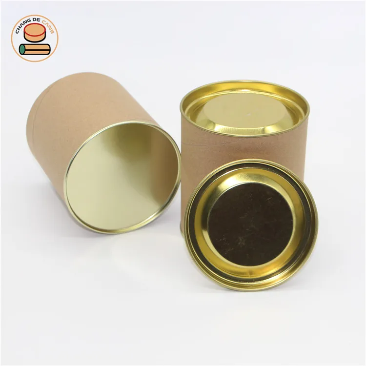 factory supplies the round clothing paper tube packing with iron cover supplies round socks / belts with iron cover