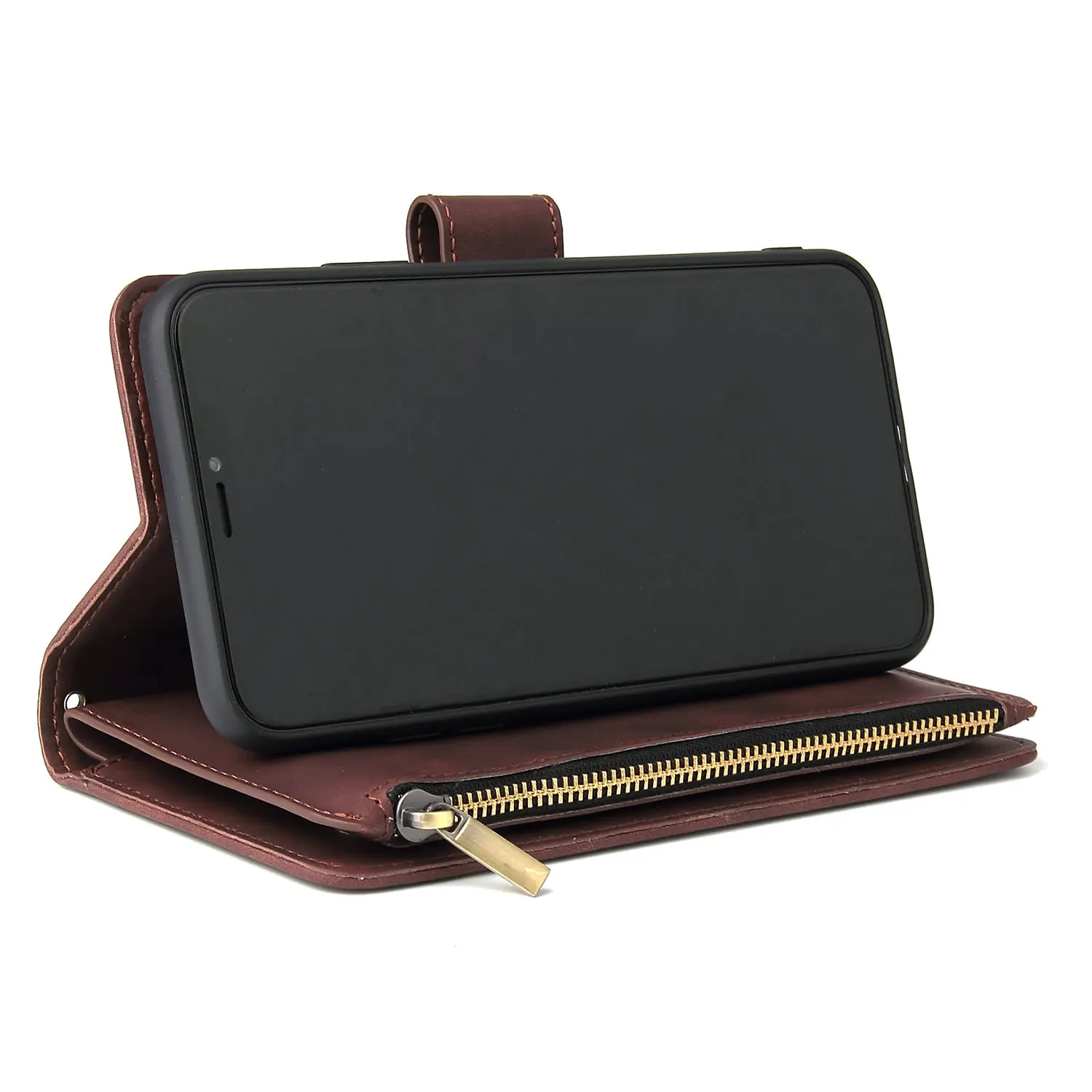 2025 Custom Fit For Fully Enveloped High Quality Pu  Leather  iPhone 8 Plus Phone Case 14Pro 15 Case Protector  Phone Case