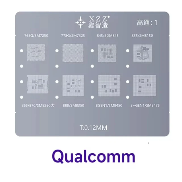 L23-CPU Универсальный трафарет для процессора XZZ тестер на платформе iPhone A8-A16 Android нижняя Стальная Сетчатая пластина