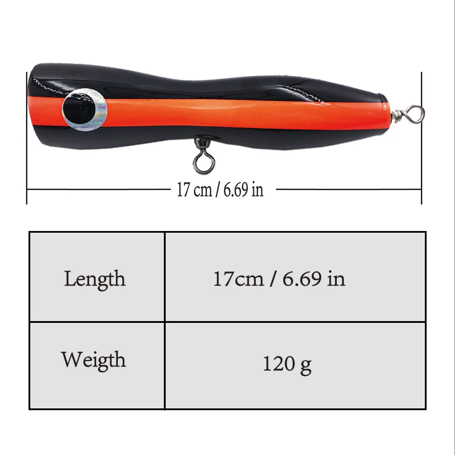 Wholesale Wooden Popper Lure Handmade Hard Trolling Fishing Baits Wood Lure Popping Bait Top Water  wooden lures