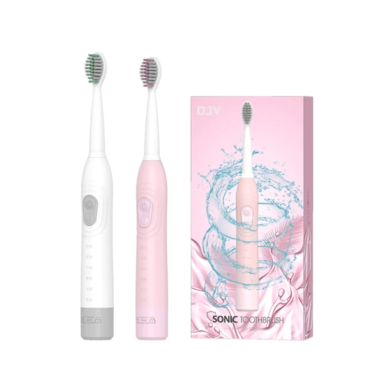 3 Color Electric Toothbrush Latest 6-Speed Sonic Vibration USB Fast Charging Adult Soft Hair Electric Toothbrush for Adult
