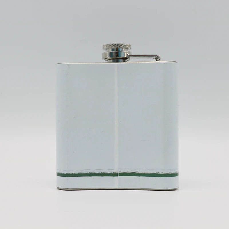 Alcohol Flask Container Stainless Steel 6oz water glass cup water transfer printing Hip Flask Custom Travel Outdoor Whiskey Bott