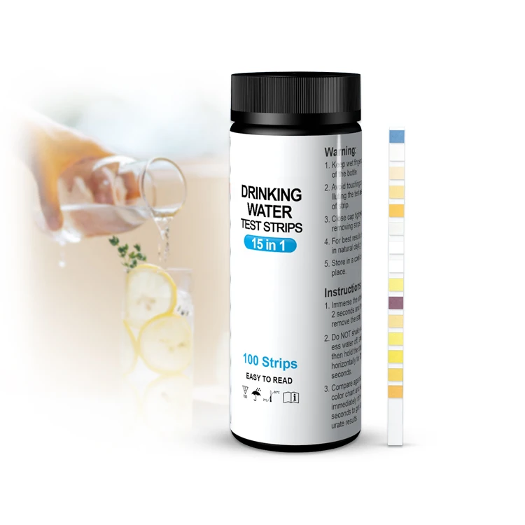 Quick Test Strips for Drinking Water Analysis 15 Parameters Including Nitrate Total Alkalinity test