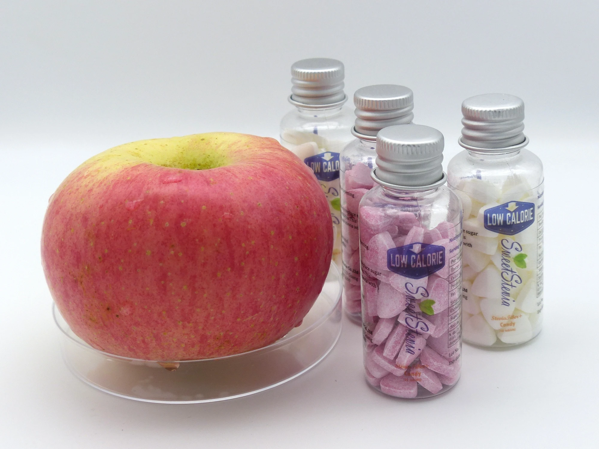 nice fresh aftertaste zero calorie steviafiber hard candy with Lemon flavor and soluble dietary fiber