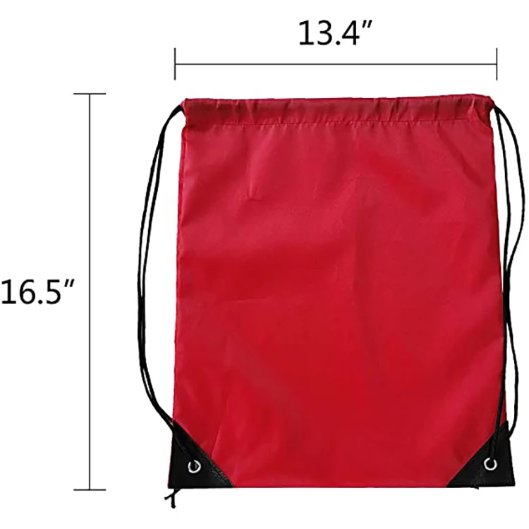 Wholesale Nylon Cinch String Sport Bag Hiking Bulk Drawstring Backpack