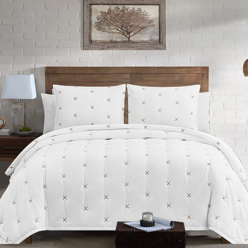 Heniemo лидер продаж индивидуальные стеганые покрывала для кровати из 3 предметов Комплект постельного белья с