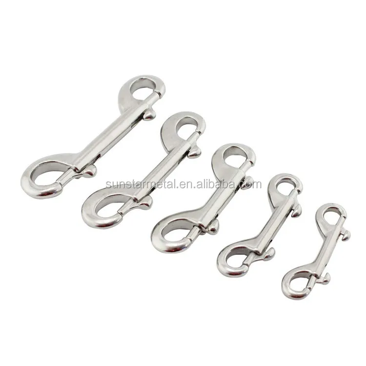 Stainless steel 316 double bolt snaps snap ended hook trigger