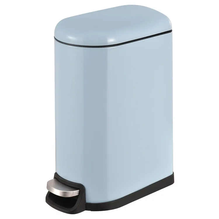 Педаль для мусора из нержавеющей стали с цветным покрытием и мягким закрытым покрытием