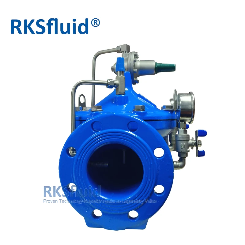 ANSI Ductile Iron DN100 PN16 CF8 Seated Flange Pressure Reducing Valve for Water System
