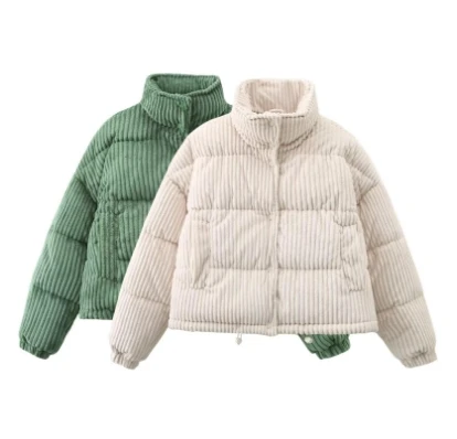 Produced 10 Million Pcs Jacket Brand Logo Casual Clothing Corduroy Coats Winter Down Jacket Men Jacket In Stock