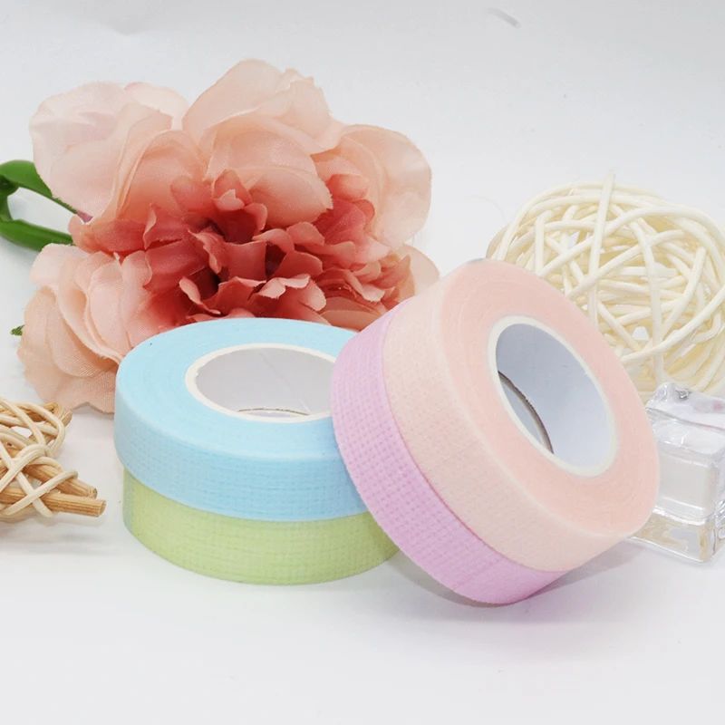 Ballylashes Eyelash Tape Blue Pink Sensitive Skin Under Eye Lash Eyelash Extension Micro Foam Silicone