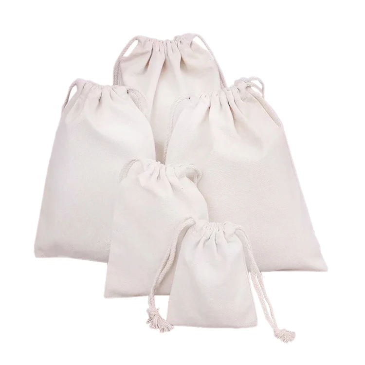 Eco friendly Manufacture Organic Cotton Drawstring Dustbag