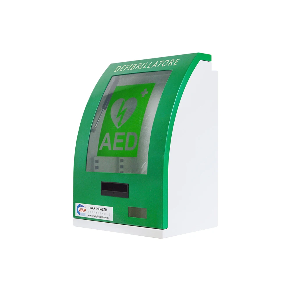 WAP Alarmed Aluminium Lock Wall Emergency Custom First Aid Kit Outdoor AED Cabinet With Logo