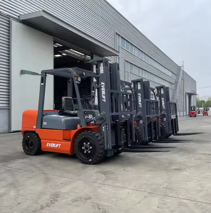 CPCD30 3 Ton Diesel Forklift 3M 4M 5M 6M triplex mast EVERLIFT Brand New Diesel Forklift Truck For Sale