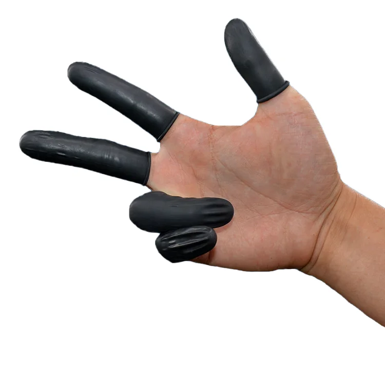 Leenol High Quality Anti-static Finger Cot Esd Latex Black Finger Cots LN-1608103
