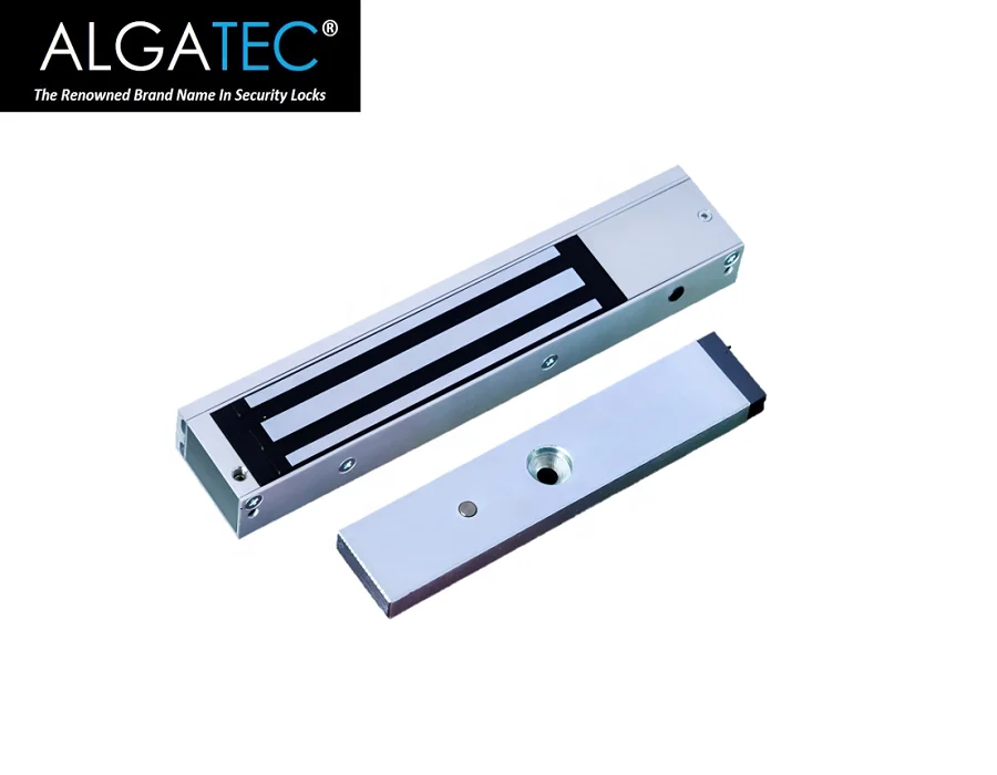 
ALGATEC 600lbs Electromagnetic Lock with Magnetic Contact, Sensor & LED ( Unmonitored Version) 