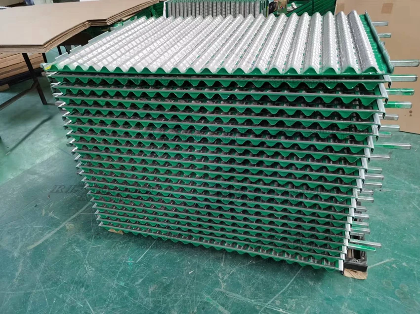 Solid control oil drilling vibrating screen wave screen