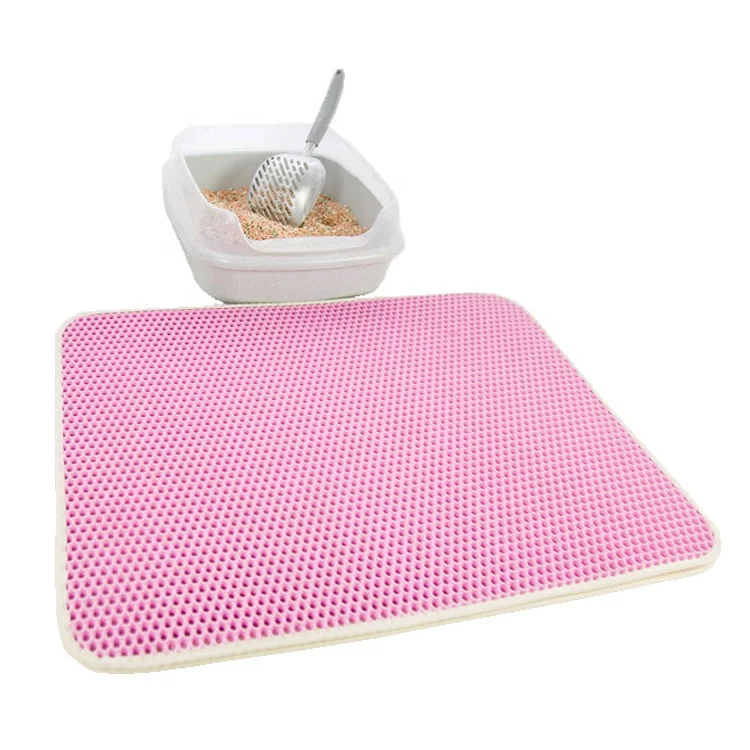 Wholesale Waterproof EVA Double Layer Cat Toilet Mat Easy To Clean Cat Litter Mats