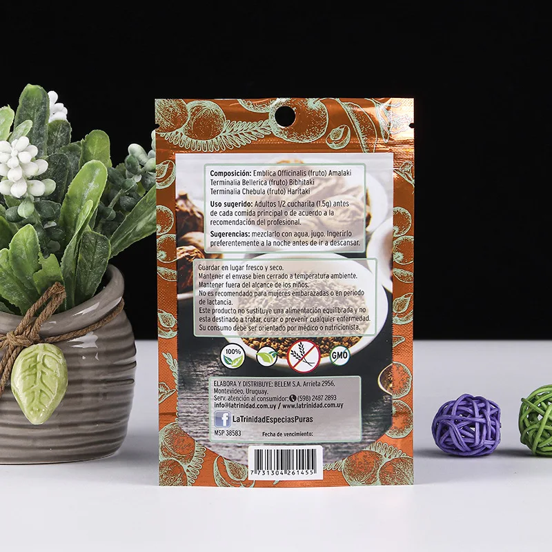 Custom Herb Bag Sachet Plastique Transparent Customised Pouch Bag Bolsas Plasticas Personalizadas Packaging For Herbs And Spices