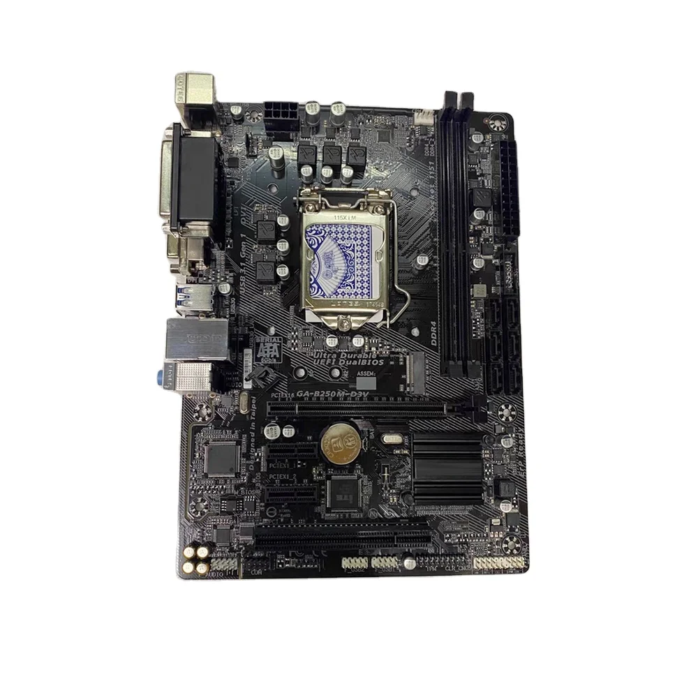 GA-B250M-D3V For Gigabyte LGA 1151 DDR4  B250  Motherboard B250M-D3V USB3.0 SATA3 PCI-E3.0