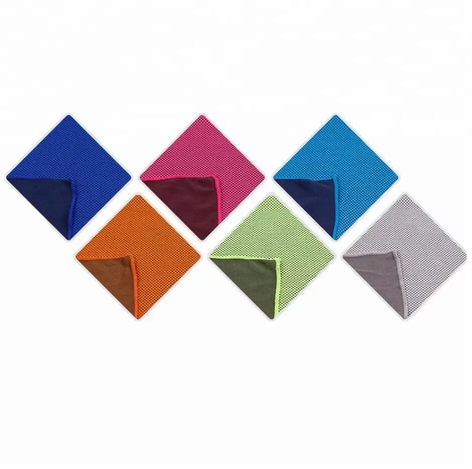 custom cooling towel red microfiber cleaning towel fitness cooling towels for neck 6 pack