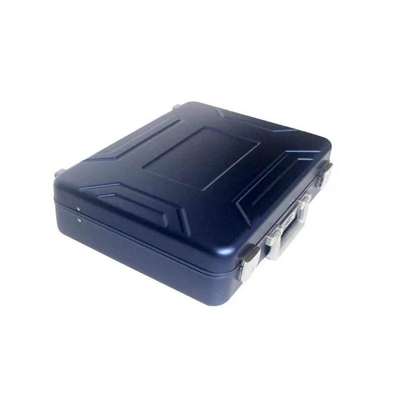 Blue Aluminum Laptop Computer Cases Classified Aluminum Tool Hard Case Box