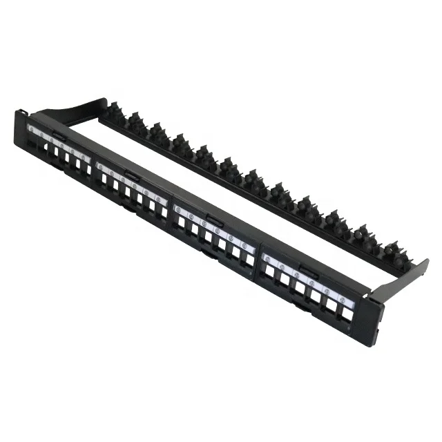 Сетевая кабельная система портов UTP, пустая патч-панель, стеллаж Stp, 24 порта, патч-панель для кабельной сети информации