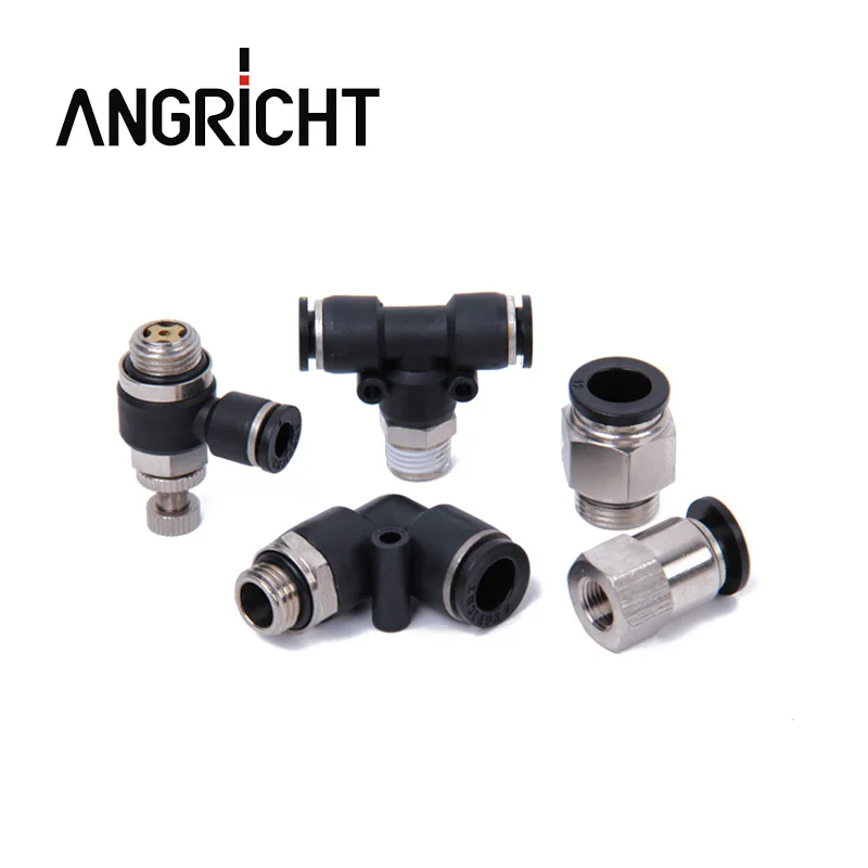 R G thread Pneumatic quick tube connector,push in air hose fitting