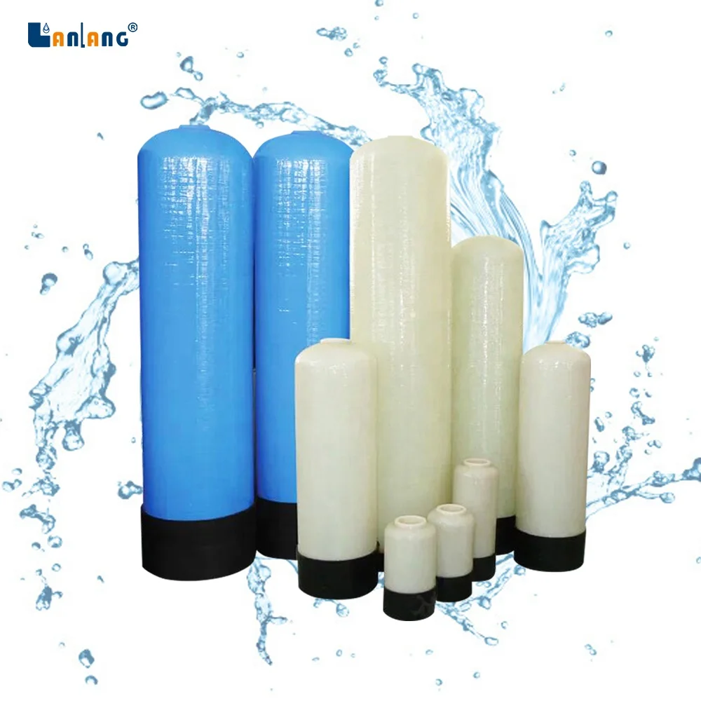 Lanlang OEM water treatment fiberglass vessel 1054 1465 tank FRP water softener tank domestic use softener tank