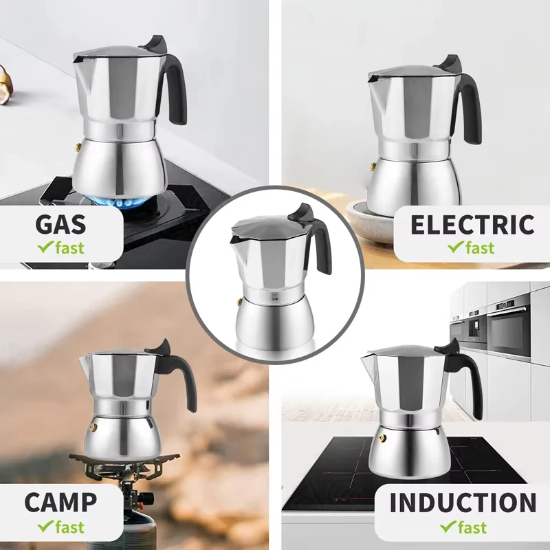 4/6 чашки высококачественные алюминиевые итальянские Cafetera кофеварка для кофе эспрессо Мока горшки