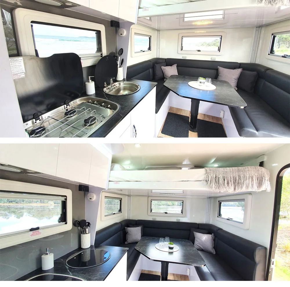 Manley Single-Cab 4x4 Offroad Motorhome Fibreglass Aluminium frame Truck-Based Motorhomes Slide-on Box Pod Truck Camper