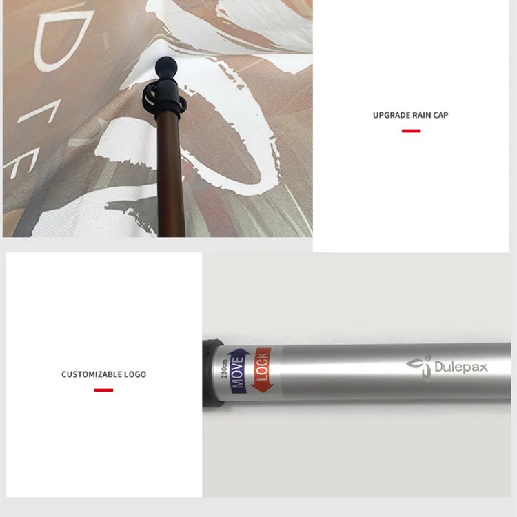 4-sections telescopic aluminum awning poles 90-280cm dia 30mm/27mm/24mm/21mm aluminum camping tarp tent poles