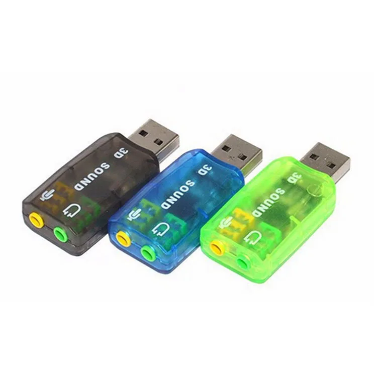 Внешняя звуковая карта USB 5 1 3D стерео компьютер Внешний ноутбук