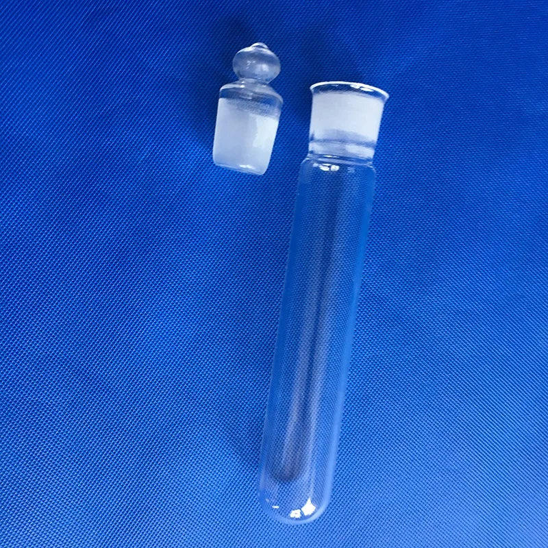 High temperature resistant high purity transparent fused silica clear quartz glass plug test tube
