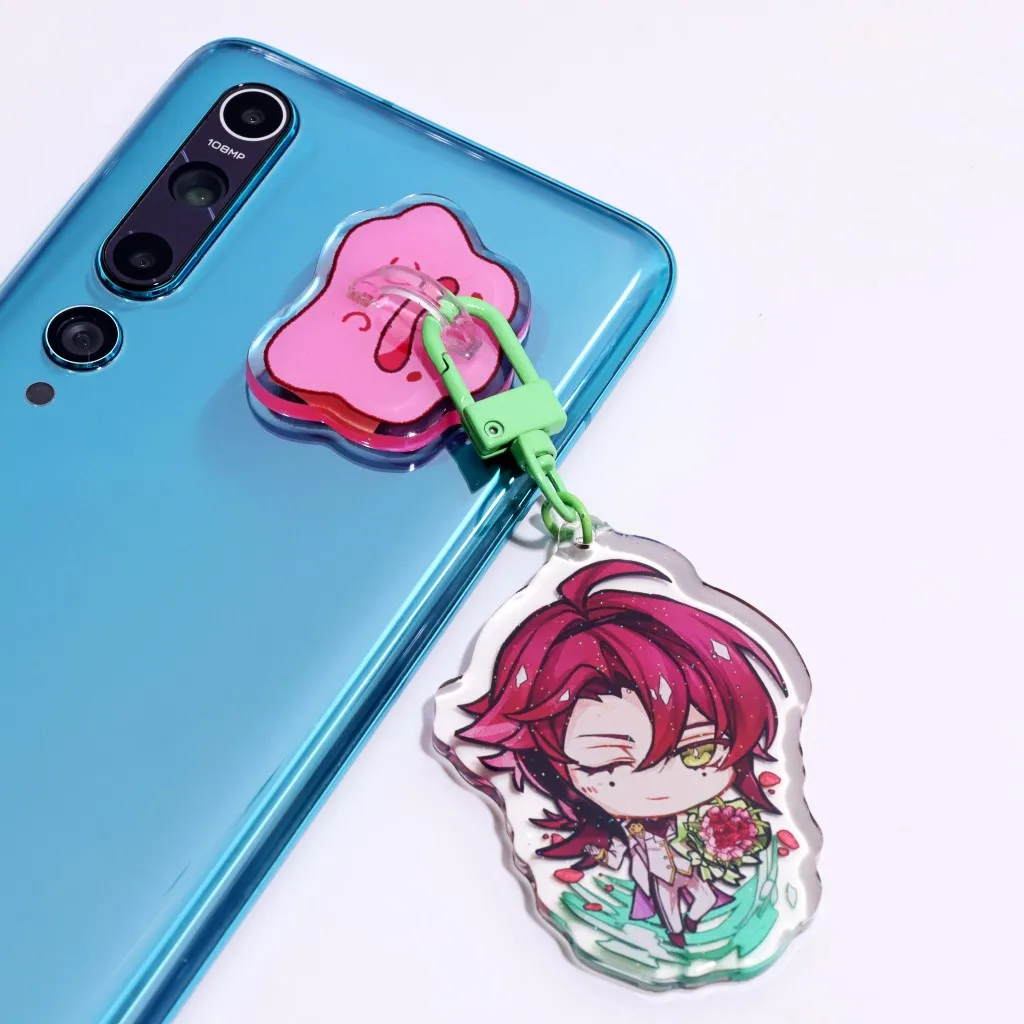Hoshom Factory Cheap Wholesale Promotional Gift Cartoon Acrylic Phone Bubble Cute Acrylic Phone  Bubble