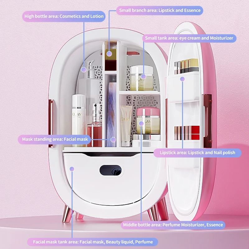 New 10L Custom portable cosmetics fridge small refrigerator for Beauty mini skincare fridge