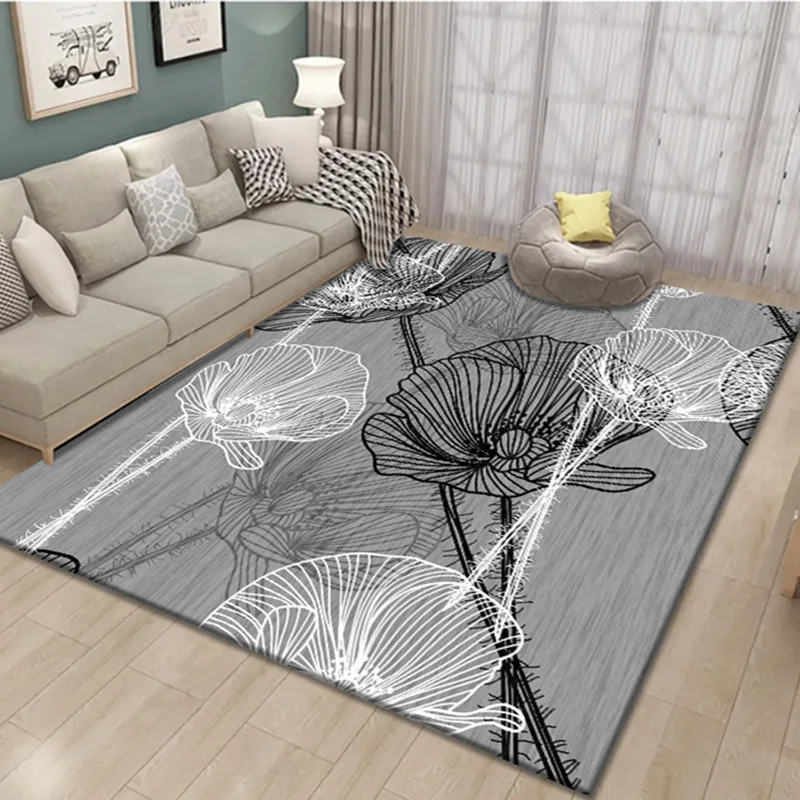 Customized 3D Carpet Living Room Carpet Area Rugs Customized Design Plush Crystal Velvet Carpet
