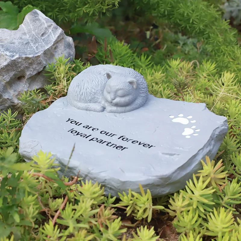 LM0004W Pet urn and caskets Pet funeral supplies Pet Monument Cat and dog burial tombstone