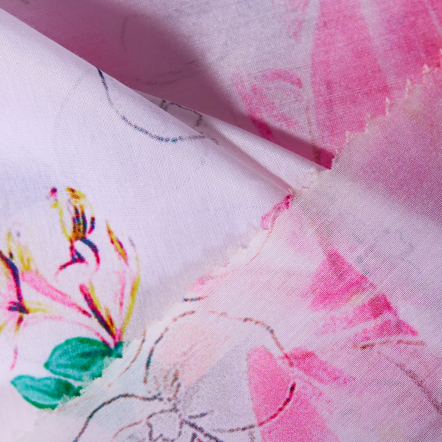 Buy Oeko 100 PDF 9 To 19mm 135cm Plain Dyed Silk Cotton Voile Ice Silk Skin care Natural Fabric Digital For Ladies Garment