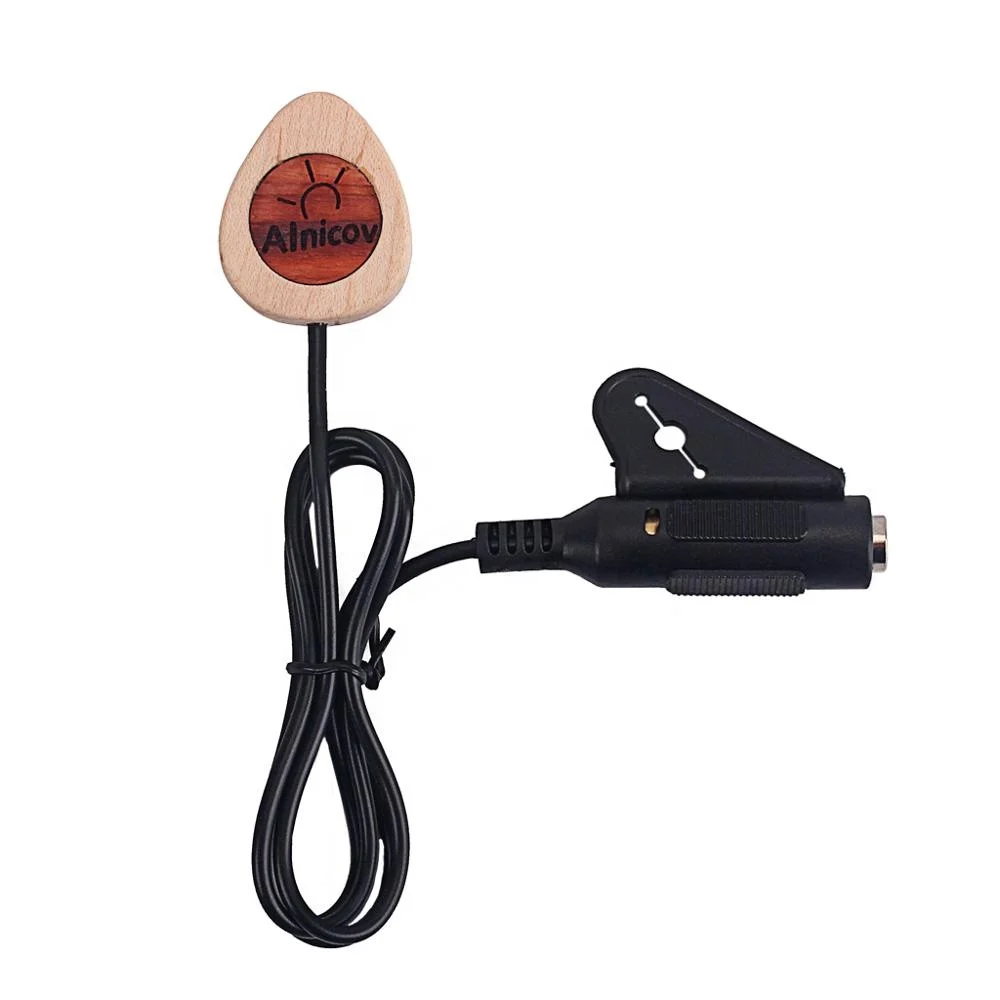 GMB628  wood  Piezo Contact Microphone  Guitar Violin Banjo Mandolin Ukulel Guitar Accessories Pickup