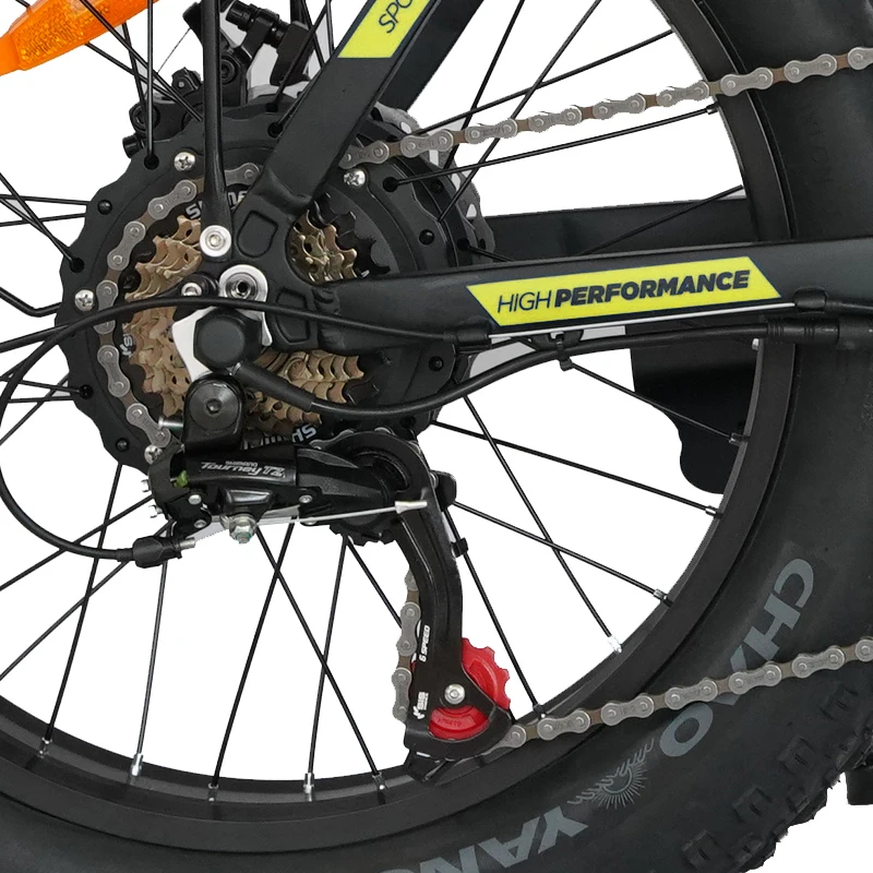 Электрический Грузовой 48V 500W 750W 16AH sepeda lipat 20 дюймов складной e-велосипед с толстыми покрышками Байк способный преодолевать Броды электрический велосипед