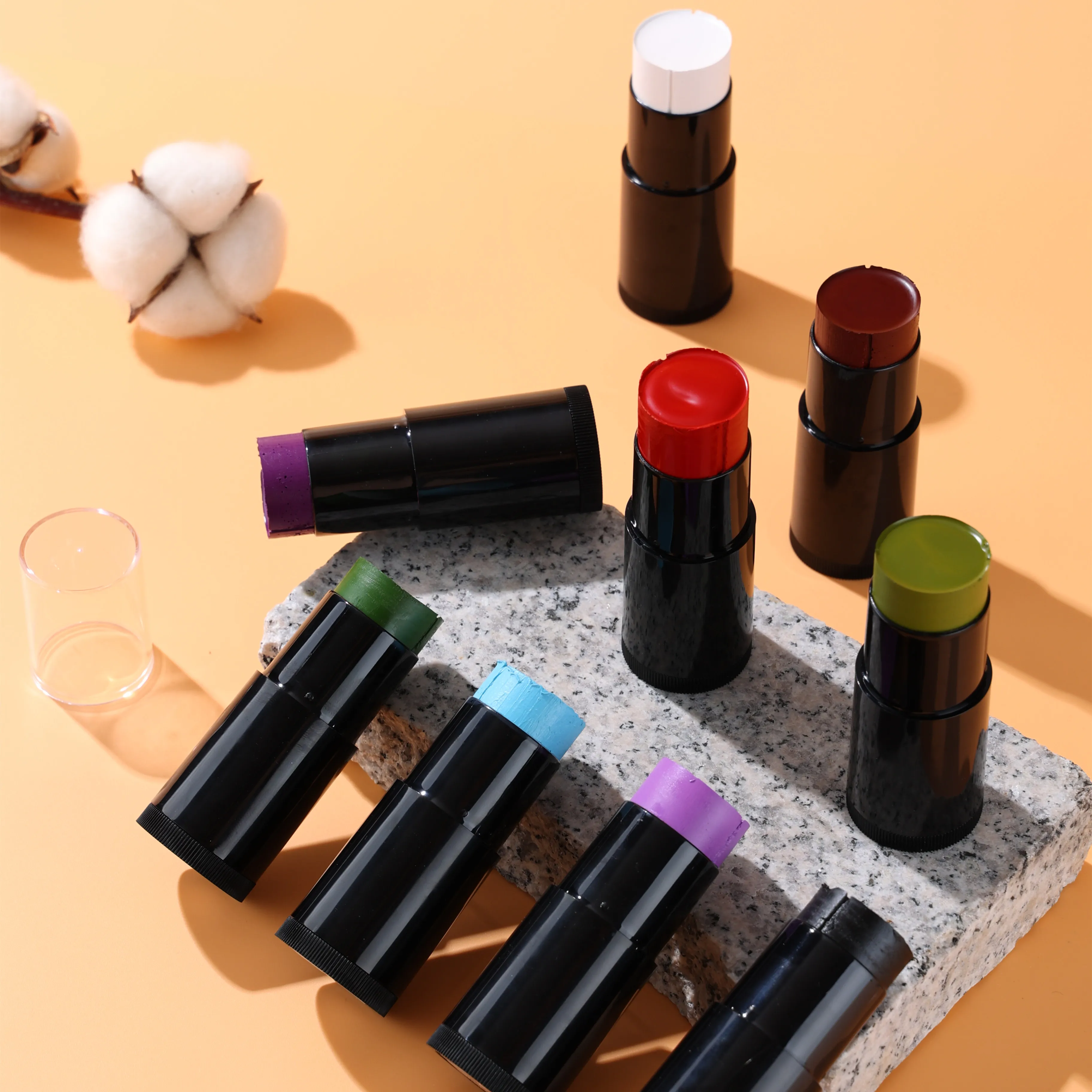 Professional 9 Colors Halloween Body Paint Oil Based Party Fancy Make up Black Face Paint Stick for Makeup