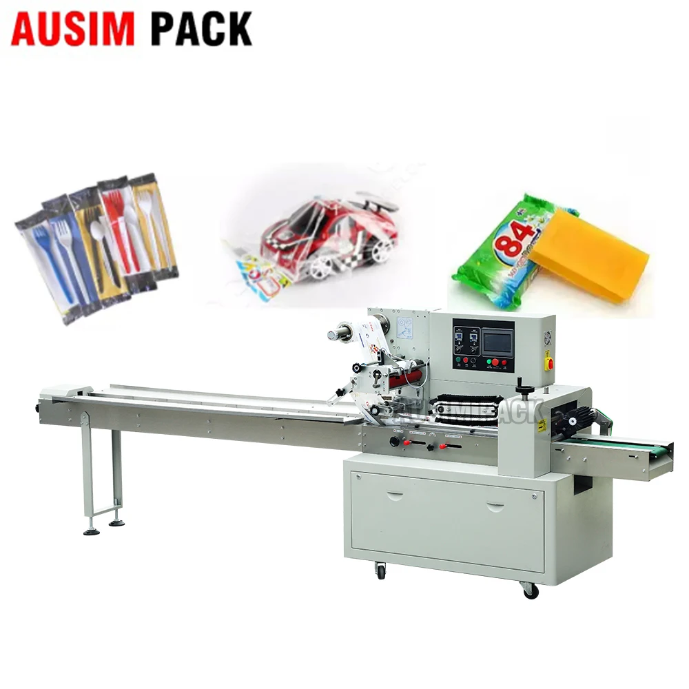 Fudge Gummy Snacks Sachet Packaging Machine Soft Fudge Jelly Toffee Candy Pillow Automatic High Speed Packing Machine