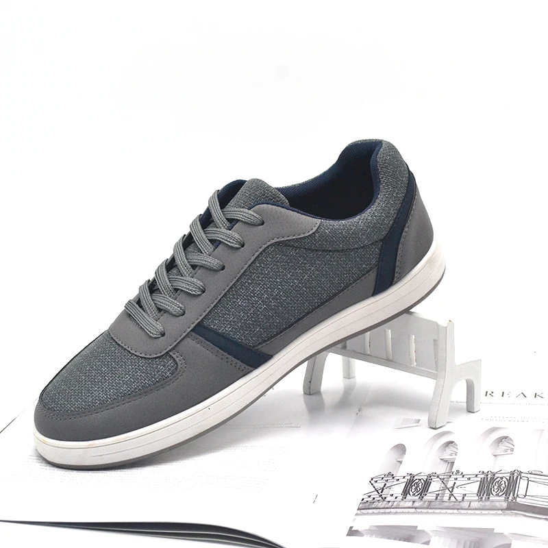 JUSTGOOD Oem 2021 Low Top Grey Men Casual Sneakers Skateboard Shoes