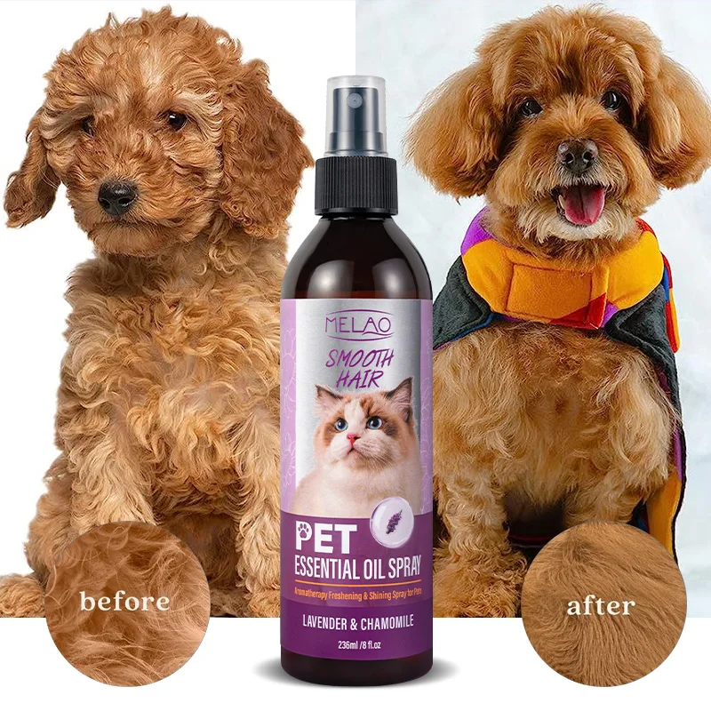 Private Label Pet Detangler Spray Natural Sleep Mist Lavender Pet Calm Aromatherapy Spray Dog Cat Horse Pet Essential Oil Spray