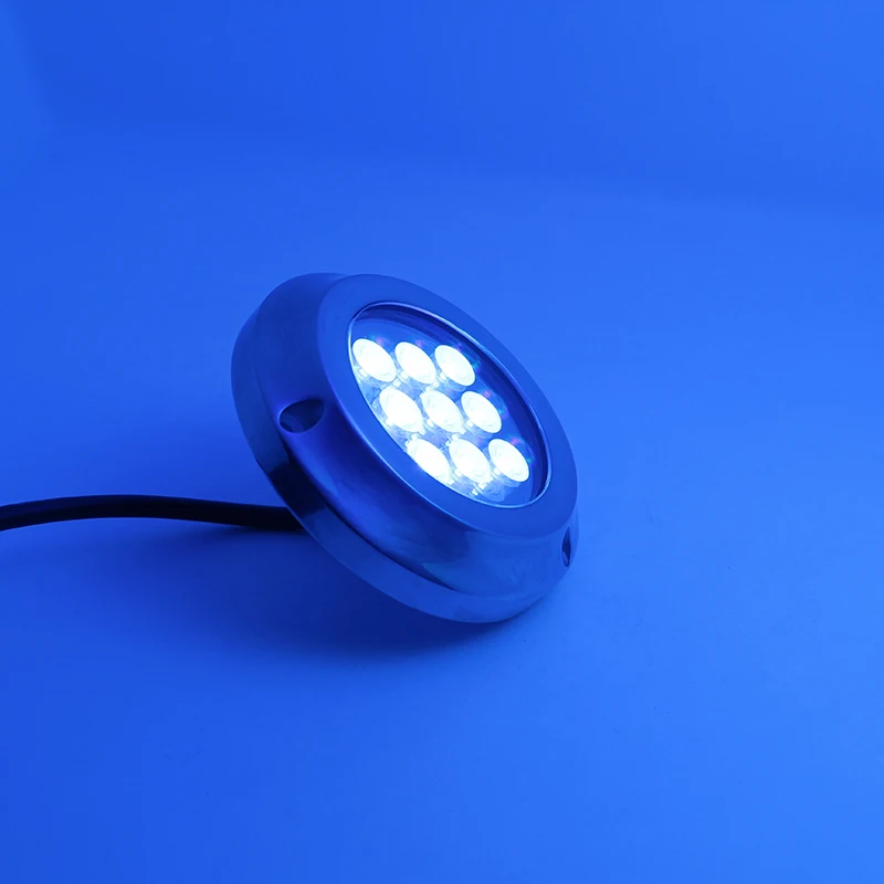 Boat Underwater Light IP68 Waterproof 12V 24V RGB Stainless Steel Marine Under Water Lights