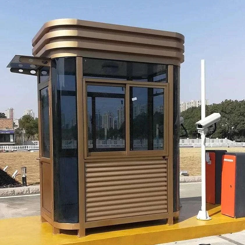 
High quality security guard house prefabricated sentry box outdoor guard booth 
