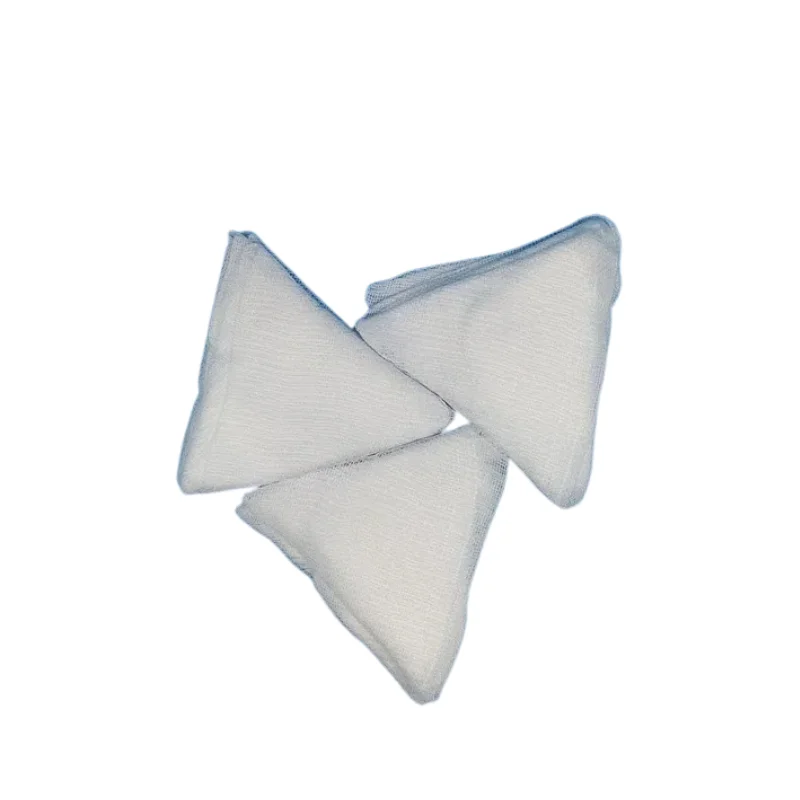 Wound Dressing Triangle Gauze Triangular Gauze High Absorbent 100% Cotton Medical Surgical Disposable Use Wound Protection