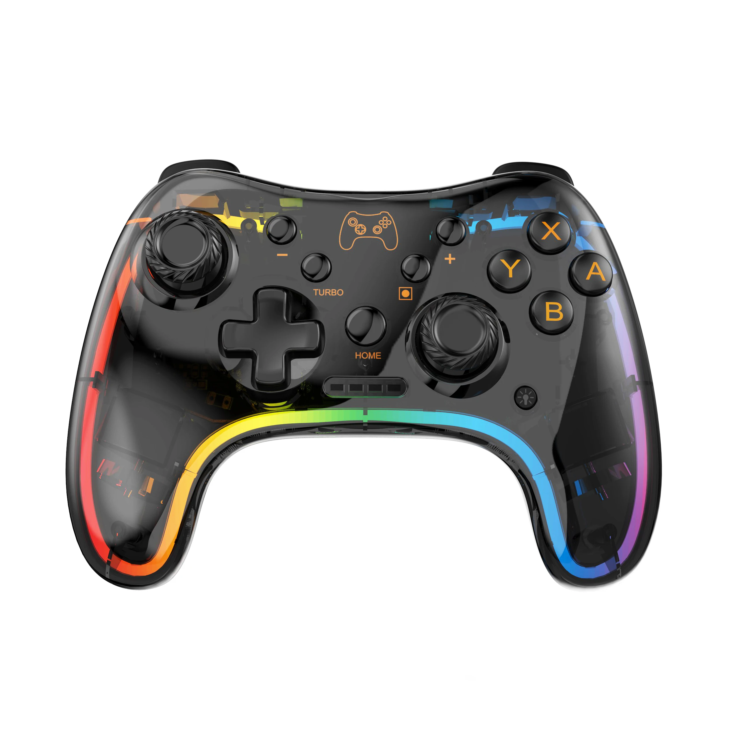 6 Axis Sensor Gaming Joystick Joypad Wireless Game Controller With RGB Light For Switch Pro Lite OLED Wireless BT Gamepad